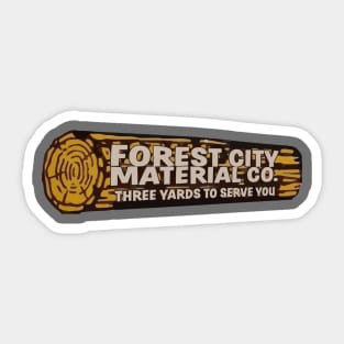 Forest City Material Lumber Company Sticker